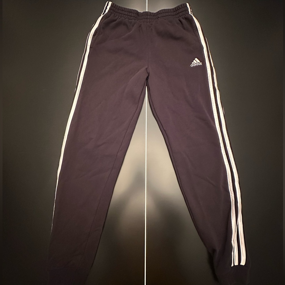 Adidas Youth Boys 3-Stripe Fleece Sweat Pants Joggers Size Large (14-16)